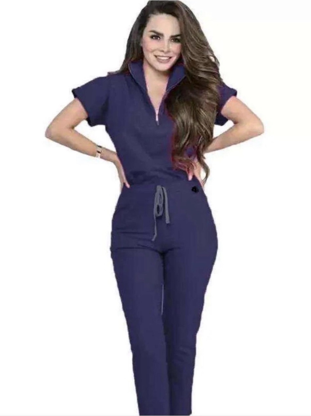 Navy Short-Sleeve scrub set